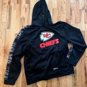 NFL Team Apparel Black Hoodie with Camouflage Accents